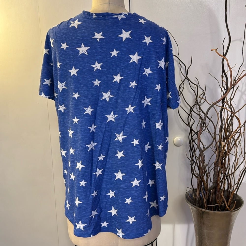 Philosophy patriotic short sleeve V-neck T-shirt - Picture 4 of 6